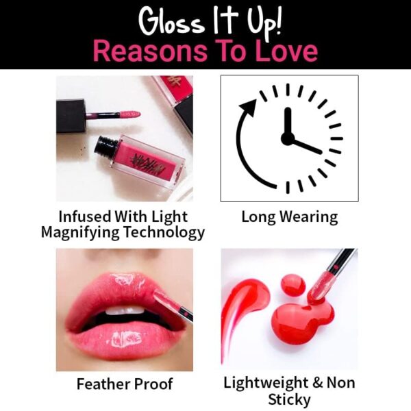 Nykaa Gloss it Up! High Shine Lip Gloss - 01 Honey Boo - Image 3