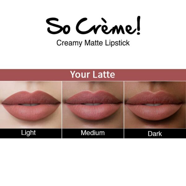 Nykaa So Creme! Creamy Matte Lipstick - You're Latte - Image 4