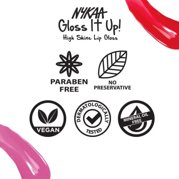 Nykaa Gloss it Up! High Shine Lip Gloss - 01 Honey Boo - Image 7