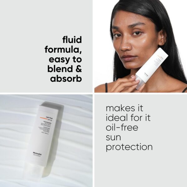 Minimalist Light Fluid Sunscreen SPF 50 for Oily Skin (PA++++) | Clinically Tested in US| No White Cast | Broad Spectrum | Lightweight, Water & Sweat Resistant | For Women & Men | 50ml - Image 5