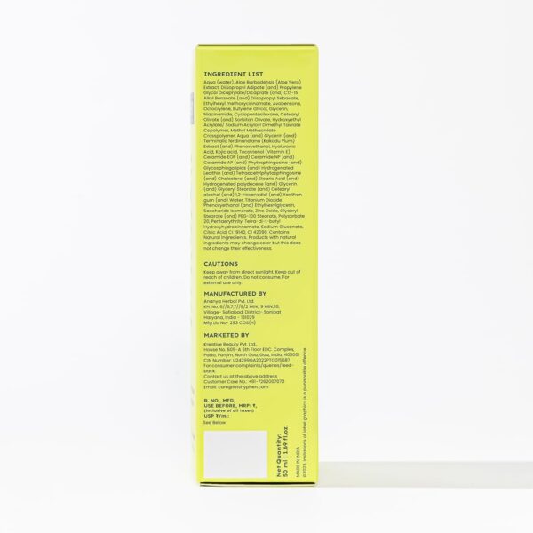 Hyphen All I Need Sunscreen SPF 50 PA ++++ | Lightweight Sun Cream That Moisturizes & Leaves No White Cast | UVA & UVB Sun Protection & Blue Light Protection | Niacinamide, Ceramide Mineral Sunscreen SPF 50 for Women and Men | Rich in Anti-Oxidants | Korean Sunscreen for Dry, Oily, All Skin Types | 50ml - Image 7