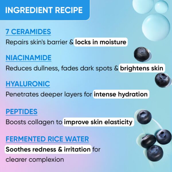 Dot & Key Blueberry Hydrate 12% Barrier Boost Serum with 7 Ceramides | Niacinamide & Hyaluronic Acid, Reduces Dark Spots, Brightens Skin, Provides Intense Hydration & Repairs Skin Barrier | 30ml - Image 6