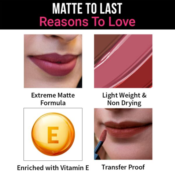 Nykaa Matte to Last Lip Colour (Kashi-19) - Image 7