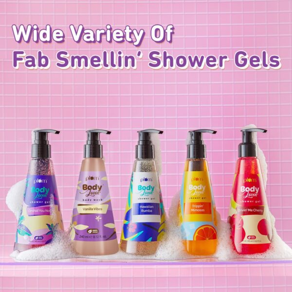 Plum Bodylovin' Vanilla Vibes Body Wash | SLS-Free Creamy Body Wash for Women | Shower Gel with Long Lasting Vanilla Fragrance | Aloe-Infused Nourishing Body Cleanser for Soft & Smooth Skin - 240ml - Image 6