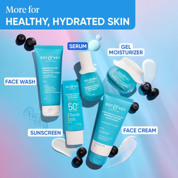 Dot & Key Blueberry Hydrate 12% Barrier Boost Serum with 7 Ceramides | Niacinamide & Hyaluronic Acid, Reduces Dark Spots, Brightens Skin, Provides Intense Hydration & Repairs Skin Barrier | 30ml - Image 9