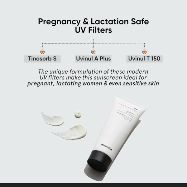 Minimalist Sunscreen SPF 60 PA ++++ | Pregnancy Safe | For Sensitive Skin | Broad Spectrum Sunscreen SPF 50+ With Potent Antioxidants & Advanced Filters | No White Cast, Non Irritant | 50 gm - Image 4