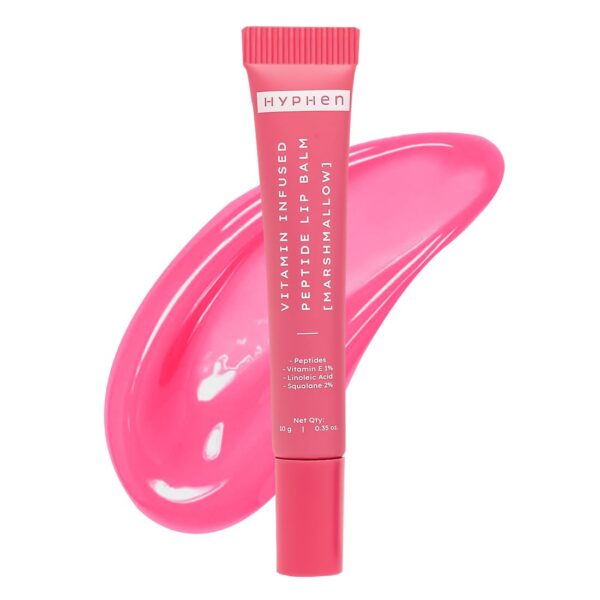 Hyphen Vitamin-Infused Tinted Lip Balm - Marshmallow | For Dry, Flaky & Dark Lips | 24 Hrs Moisturization | Hydrates & Repairs Moisture Barrier |...